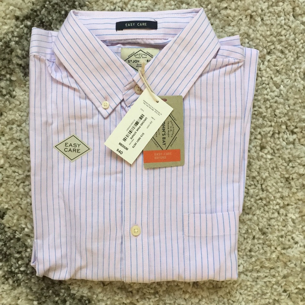 St John’s Bay Mens Dress Shirt - Picture 1 of 3